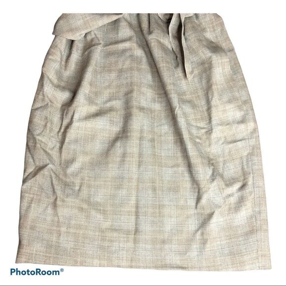 Lida Baday Wool Plaid Strapless Dress Size 4 Academia Business Casual Office 4 - Picture 12 of 14